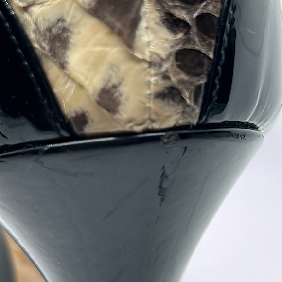 Jimmy Choo Authenticated Snakeskin Black Stiletto Heels Shoes *Sz 41/US Sz 11* - Picture 12 of 12